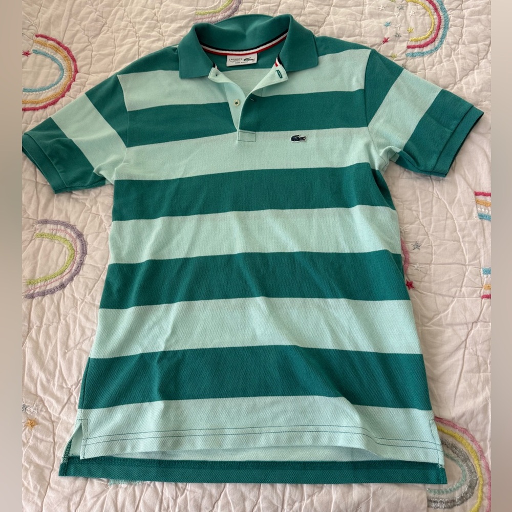 Great condition Lacoste Kids' Wide Striped Polo